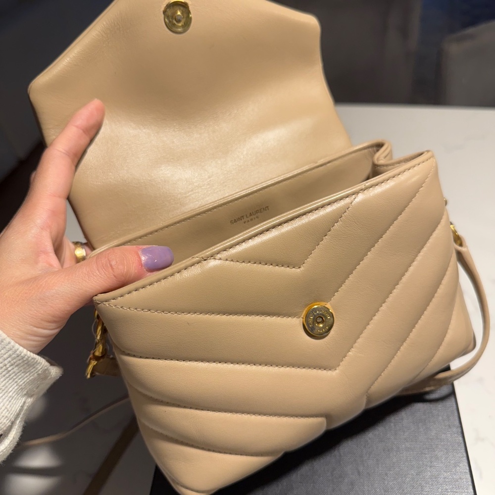Saint Laurent Mini Loulou Matelassé Leather Crossbody Bag - Picture 4 of 9